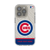 Chicago Cubs Personalized EndZone Plus Clear Phone Case for Apple iPhone