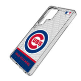 Chicago Cubs Personalized EndZone Plus Clear Phone Case for Samsung Galaxy