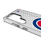 Chicago Cubs Personalized EndZone Plus Clear Phone Case for Samsung Galaxy