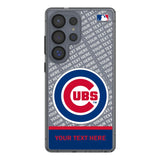 Chicago Cubs Personalized EndZone Plus Clear Phone Case for Samsung Galaxy