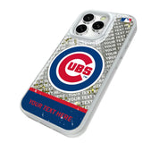 Chicago Cubs Personalized EndZone Plus Glitter Phone Case for Apple iPhone