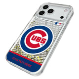 Chicago Cubs Personalized EndZone Plus Glitter Phone Case for Apple iPhone