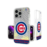 Chicago Cubs Personalized EndZone Plus Glitter Phone Case for Apple iPhone