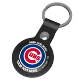Chicago Cubs Personalized Insignia Black Airtag Holder