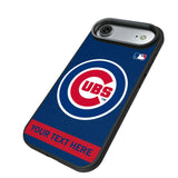 Chicago Cubs Personalized Stripe Bump Phone Case for Apple iPhone