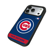 Chicago Cubs Personalized Stripe Bump Phone Case for Apple iPhone