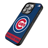 Chicago Cubs Personalized Stripe Bump Phone Case for Apple iPhone