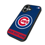Chicago Cubs Personalized Stripe Bump Phone Case for Apple iPhone
