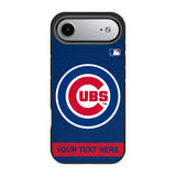 Chicago Cubs Personalized Stripe Bump Phone Case for Apple iPhone