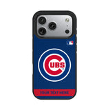 Chicago Cubs Personalized Stripe Bump Phone Case for Apple iPhone