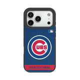 Chicago Cubs Personalized Stripe Bump Phone Case for Apple iPhone
