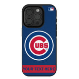 Chicago Cubs Personalized Stripe Bump Phone Case for Apple iPhone
