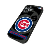 Chicago Cubs Personalized Tilt Bump Phone Case for Apple iPhone