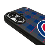 Chicago Cubs Plaid MagSafe Compatible Phone Case for Apple iPhone