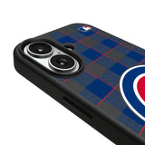 Chicago Cubs Plaid MagSafe Compatible Phone Case for Apple iPhone