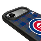 Chicago Cubs Plaid MagSafe Compatible Phone Case for Apple iPhone