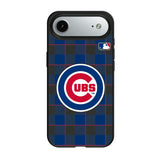 Chicago Cubs Plaid MagSafe Compatible Phone Case for Apple iPhone