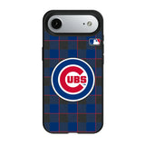 Chicago Cubs Plaid MagSafe Compatible Phone Case for Apple iPhone
