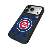 Chicago Cubs Plaid MagSafe Compatible Phone Case for Apple iPhone