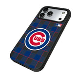 Chicago Cubs Plaid MagSafe Compatible Phone Case for Apple iPhone
