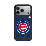 Chicago Cubs Plaid MagSafe Compatible Phone Case for Apple iPhone