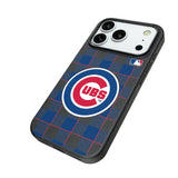 Chicago Cubs Plaid MagSafe Compatible Phone Case for Apple iPhone