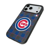 Chicago Cubs Plaid MagSafe Compatible Phone Case for Apple iPhone