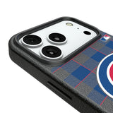 Chicago Cubs Plaid MagSafe Compatible Phone Case for Apple iPhone