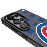 Chicago Cubs Plaid MagSafe Compatible Phone Case for Samsung Galaxy