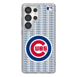 Chicago Cubs Text Backdrop Clear Phone Case for Samsung Galaxy