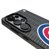 Chicago Cubs Text Backdrop MagSafe Compatible Phone Case for Samsung Galaxy 26 Series