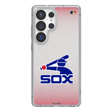 Chicago White Sox 1976-1981 - Cooperstown Collection Linen Clear Phone Case for Samsung Galaxy