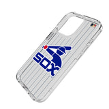 Chicago White Sox 1976-1981 - Cooperstown Collection Pinstripe Clear Phone Case for Apple iPhone