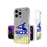 Chicago White Sox 1976-1981 - Cooperstown Collection Pinstripe Glitter Phone Case for Apple iPhone