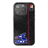 Chicago White Sox 1976-1981 - Cooperstown Collection Sidebar Black Bling Phone Case for Apple iPhone