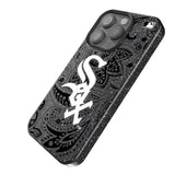 Chicago White Sox Paisley Black Bling Phone Case for Apple iPhone