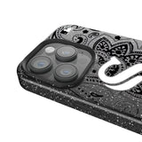 Chicago White Sox Paisley Black Bling Phone Case for Apple iPhone