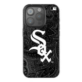 Chicago White Sox Paisley Black Bling Phone Case for Apple iPhone