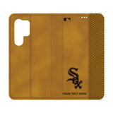 Chicago White Sox Personalized Burn Folio Phone Case for Samsung Galaxy