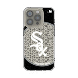 Chicago White Sox Personalized Circle Clear Phone Case for Apple iPhone