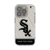 Chicago White Sox Personalized EndZone Plus Clear Phone Case for Apple iPhone