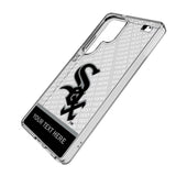 Chicago White Sox Personalized EndZone Plus Clear Phone Case for Samsung Galaxy