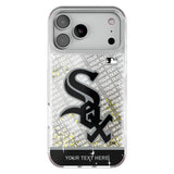 Chicago White Sox Personalized EndZone Plus Glitter Phone Case for Apple iPhone