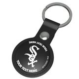 Chicago White Sox Personalized Insignia Black Airtag Holder