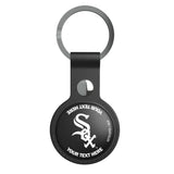 Chicago White Sox Personalized Insignia Black Airtag Holder