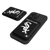 Chicago White Sox Personalized Insignia Black Magnetic Credit Card Wallet