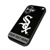 Chicago White Sox Personalized Stripe Bump Phone Case for Apple iPhone
