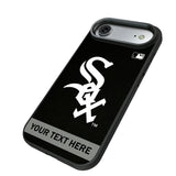 Chicago White Sox Personalized Stripe Bump Phone Case for Apple iPhone
