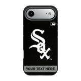 Chicago White Sox Personalized Stripe Bump Phone Case for Apple iPhone