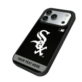 Chicago White Sox Personalized Stripe Bump Phone Case for Apple iPhone